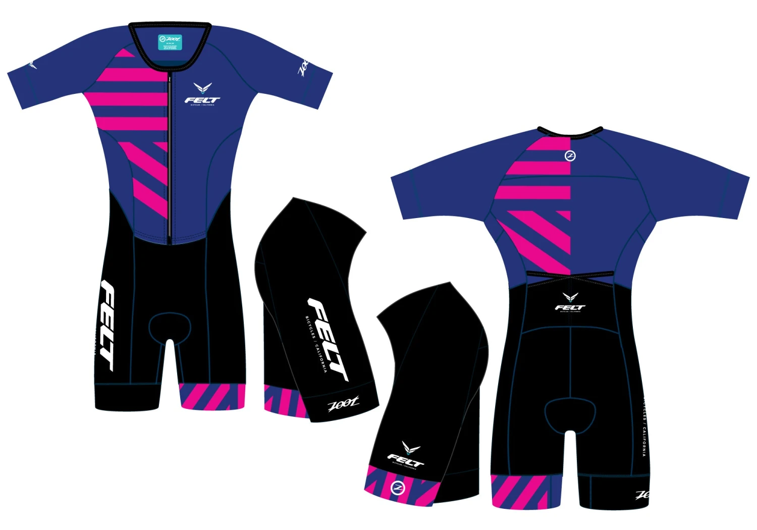 Felt Bicycles Felt Triathlon Aero FZ Racesuit Women's 9 Felt Bicycles Felt Triathlon Aero FZ Racesuit Women's - Image 7