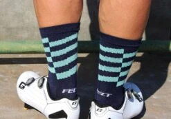 Felt Bicycles Felt 6" Socks - Navy 9 Felt Bicycles Felt 6" Socks - Navy -Felt Bicycles navy sock 2